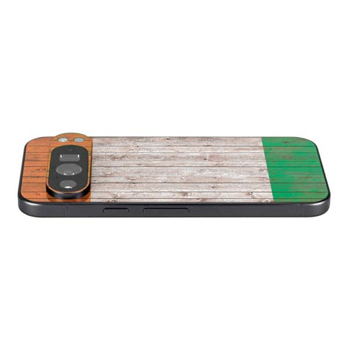 Ireland Flag Dark Wood Pixel 9 Pro XL Skin